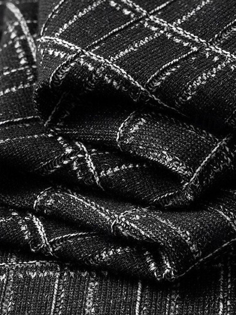 Classic Noir Knit Polo Shirt