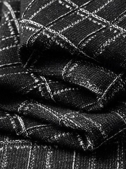 Classic Noir Knit Polo Shirt