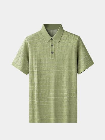 Classic Noir Knit Polo Shirt