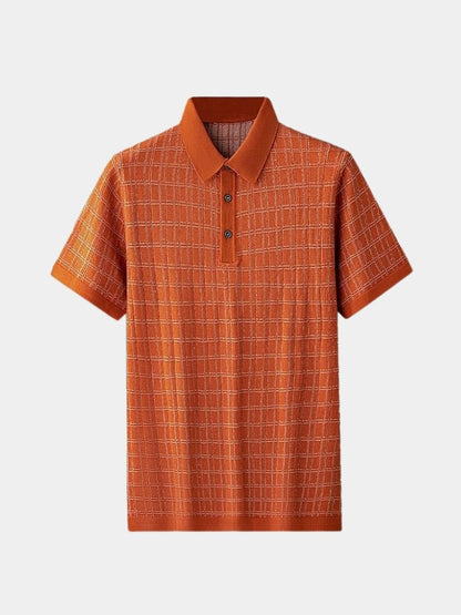 Classic Noir Knit Polo Shirt