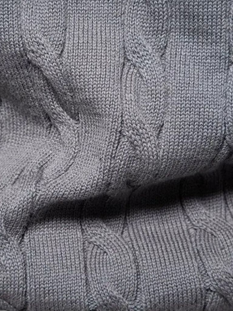 Cotton  Crew Neck Pullover Sweater