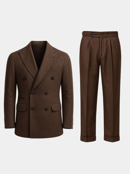 Dark Brown Garbadine Suit