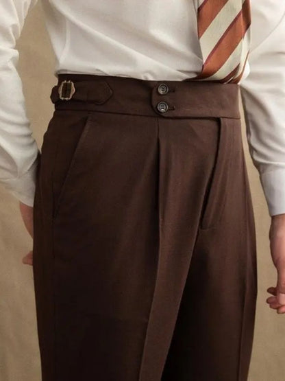 Dark Brown Garbadine Suit