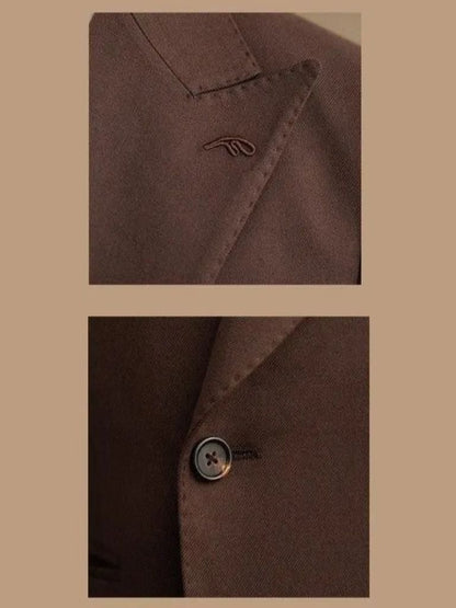 Dark Brown Garbadine Suit