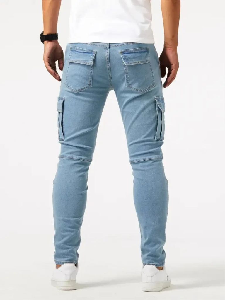 Denim Jeans Cargo Trousers