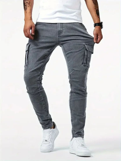 Denim Jeans Cargo Trousers