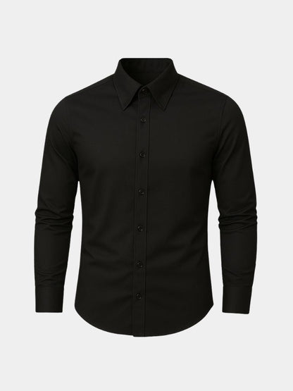Elegant Spearpoint Collar Shirt