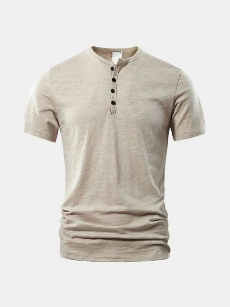 Essential Casual Henley Neck T-Shirt - Berlin Standard