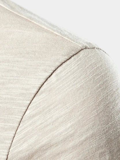 Essential Casual Henley Neck T-Shirt - Berlin Standard