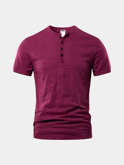 Essential Casual Henley Neck T-Shirt - Berlin Standard