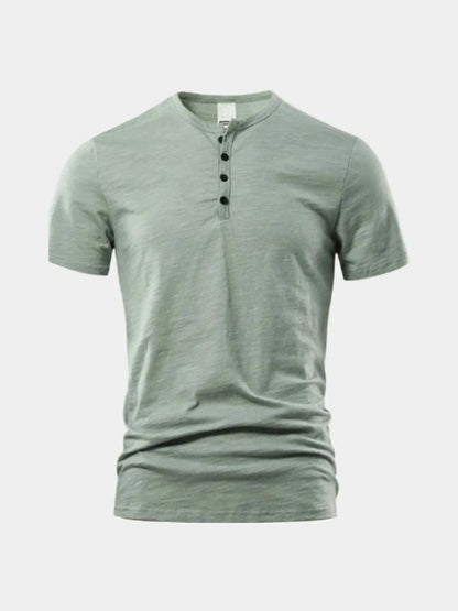 Essential Casual Henley Neck T-Shirt - Berlin Standard