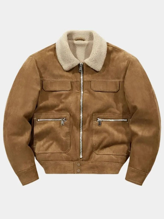 Essential Fleece Suede Jacket