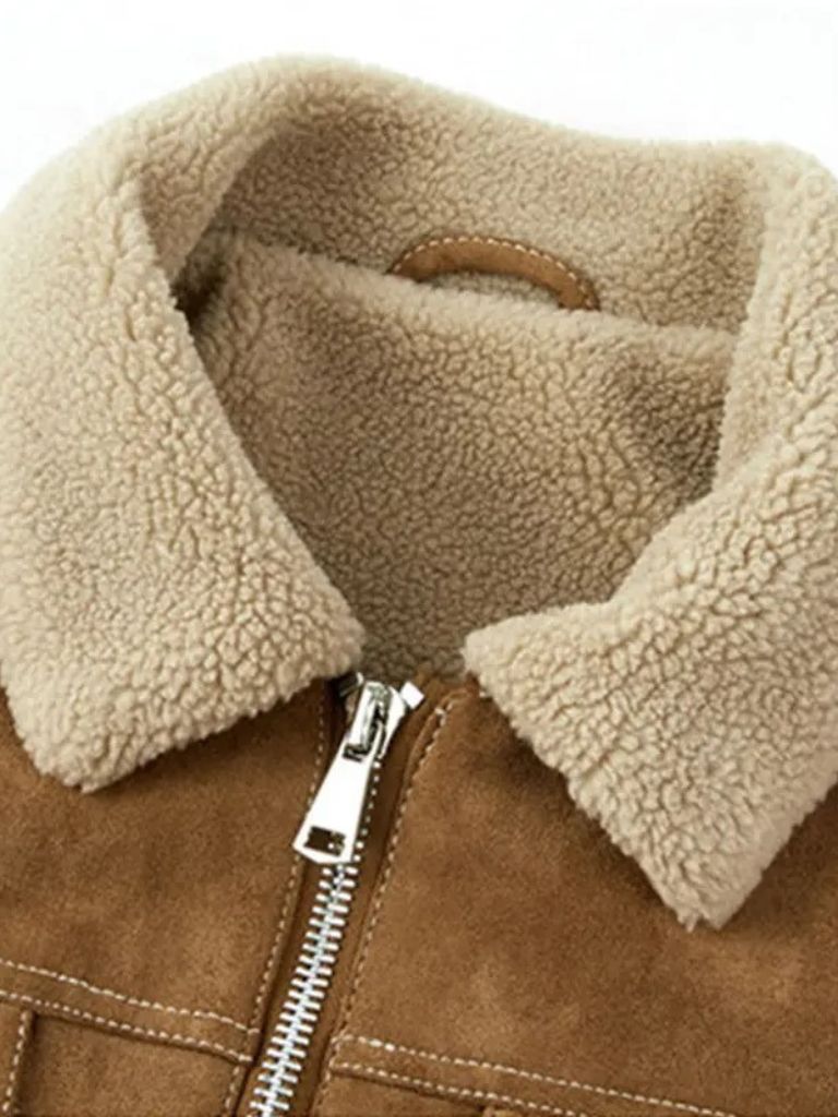 Essential Fleece Suede Jacket