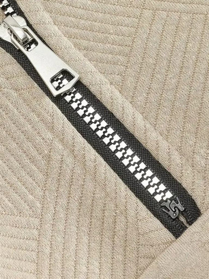 Essential Henley Quarter Zip Pullover