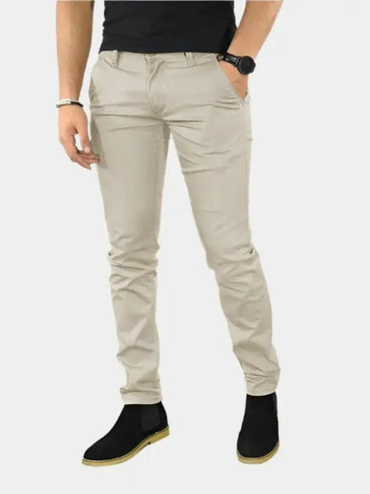 Essential Slim Fit Straight Trousers