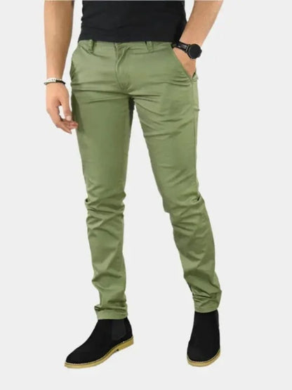 Essential Slim Fit Straight Trousers
