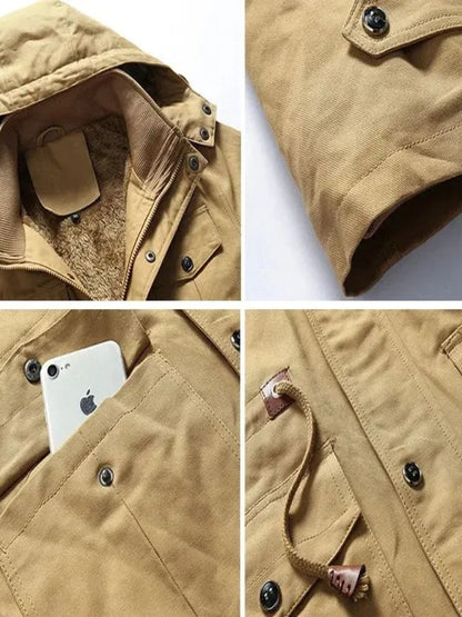 Fleece Hooded Bomber Jacket