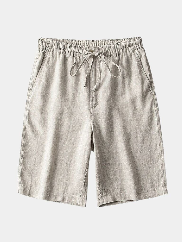 Gris Mariner Linen Shorts