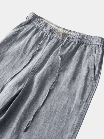 Gris Mariner Linen Shorts