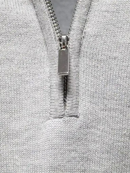Half Zip Knitwear Pullover Sweater