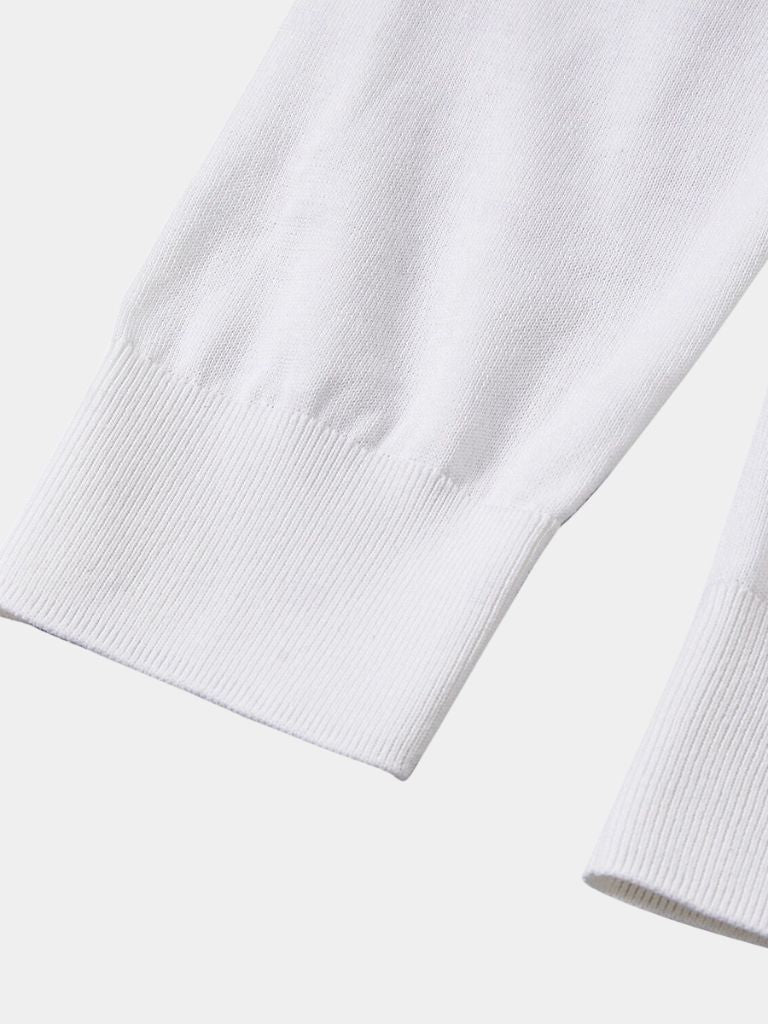 Ivory Elite Long Sleeve Polo