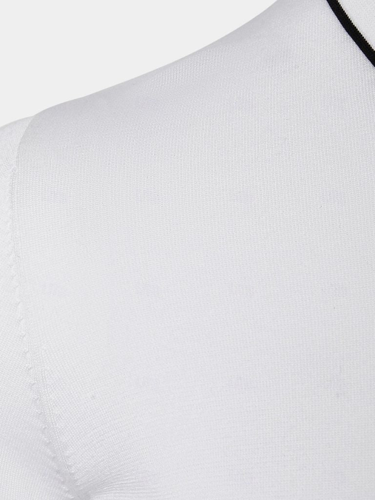 Ivory Elite Long Sleeve Polo
