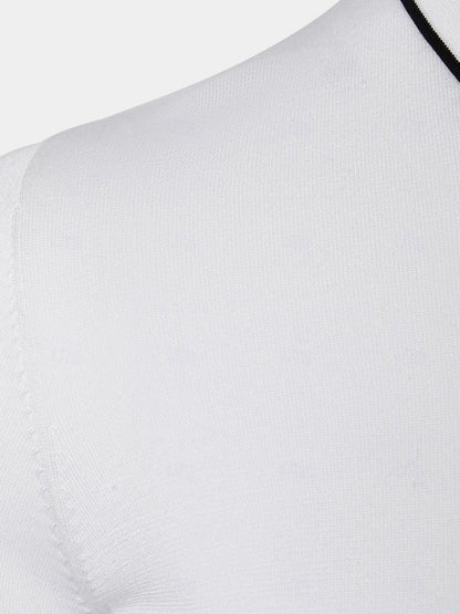 Ivory Elite Long Sleeve Polo