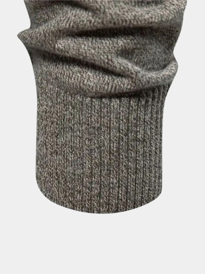 Knitted Stand Collar Cotton Cardigan