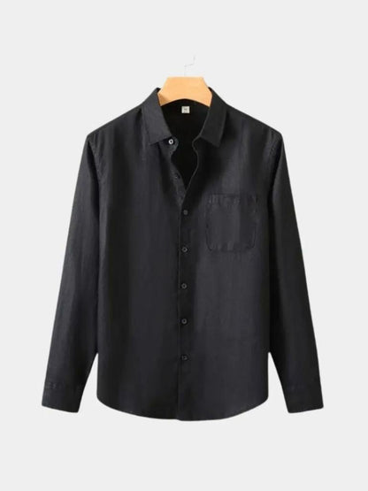 Long Sleeve Essential Linen Shirt