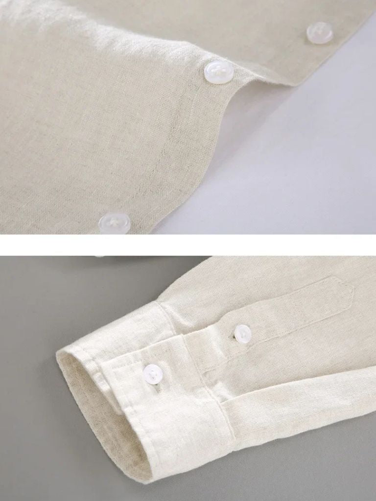 Long Sleeve Essential Linen Shirt