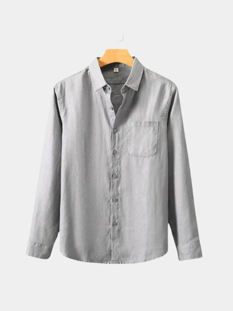 Long Sleeve Essential Linen Shirt
