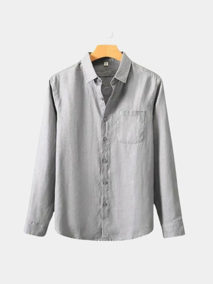 Long Sleeve Essential Linen Shirt