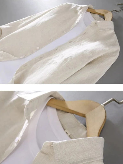 Long Sleeve Essential Linen Shirt