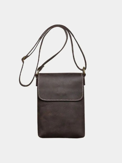 Men's Mini Leather Shoulder Bag