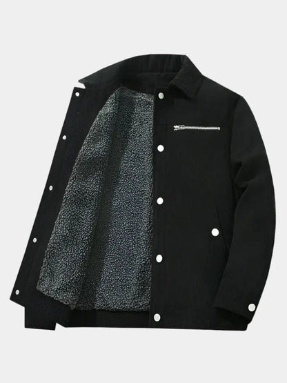Minimalist Corduroy Sherpa Jacket