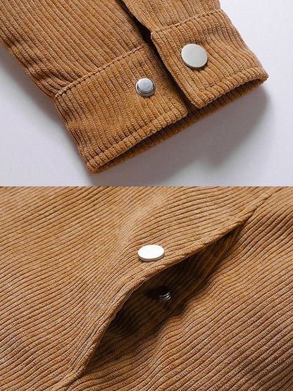 Minimalist Corduroy Sherpa Jacket