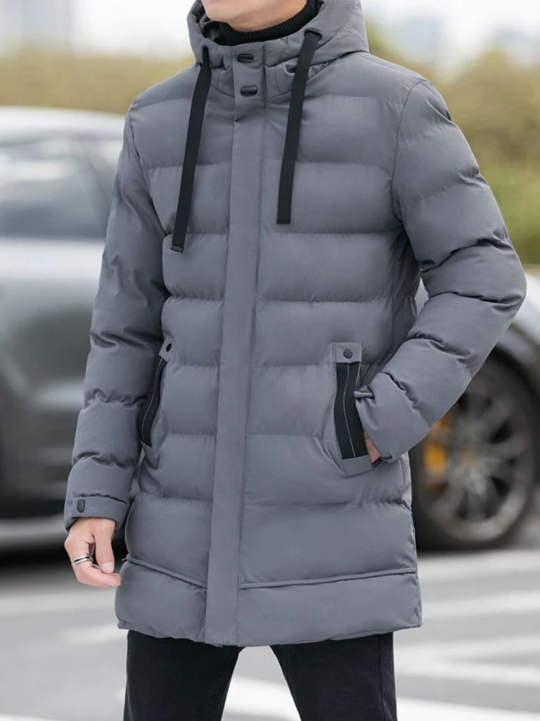Minimalist Long Puffer Jacket