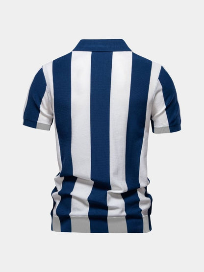 Navy Stripe Polo