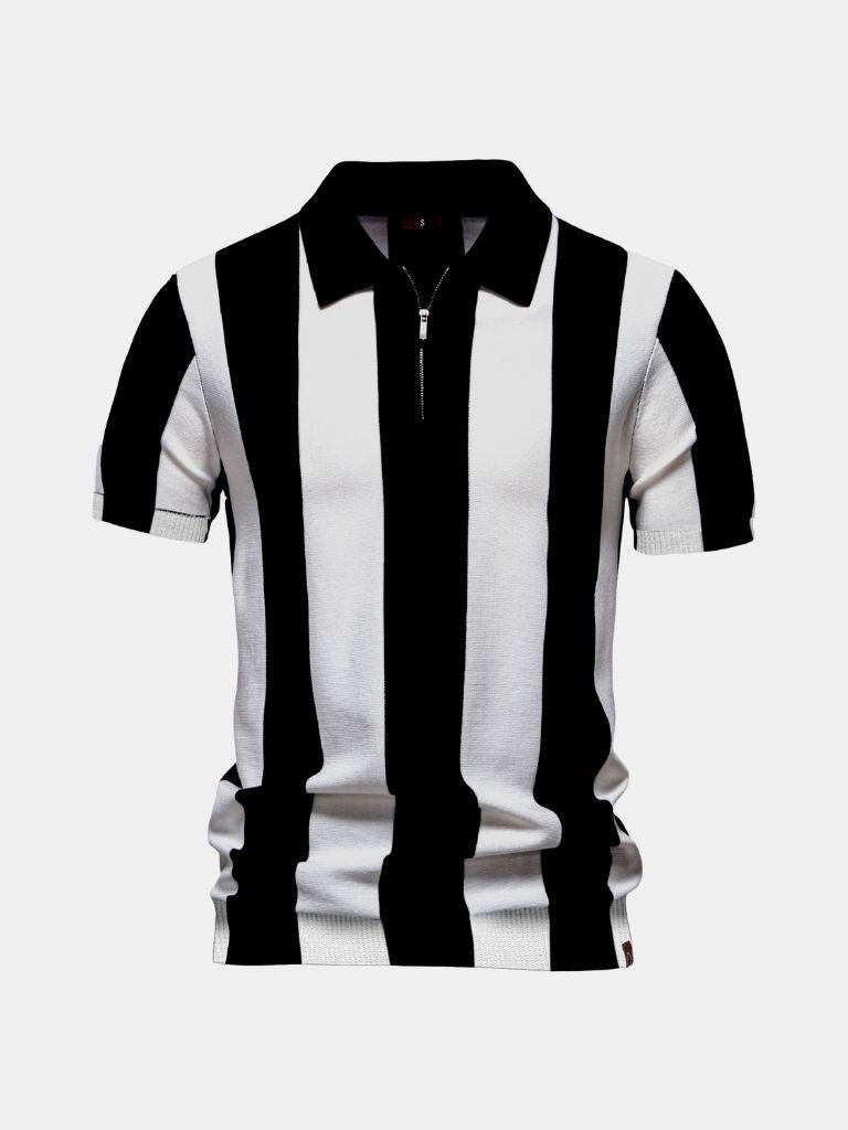 Navy Stripe Polo