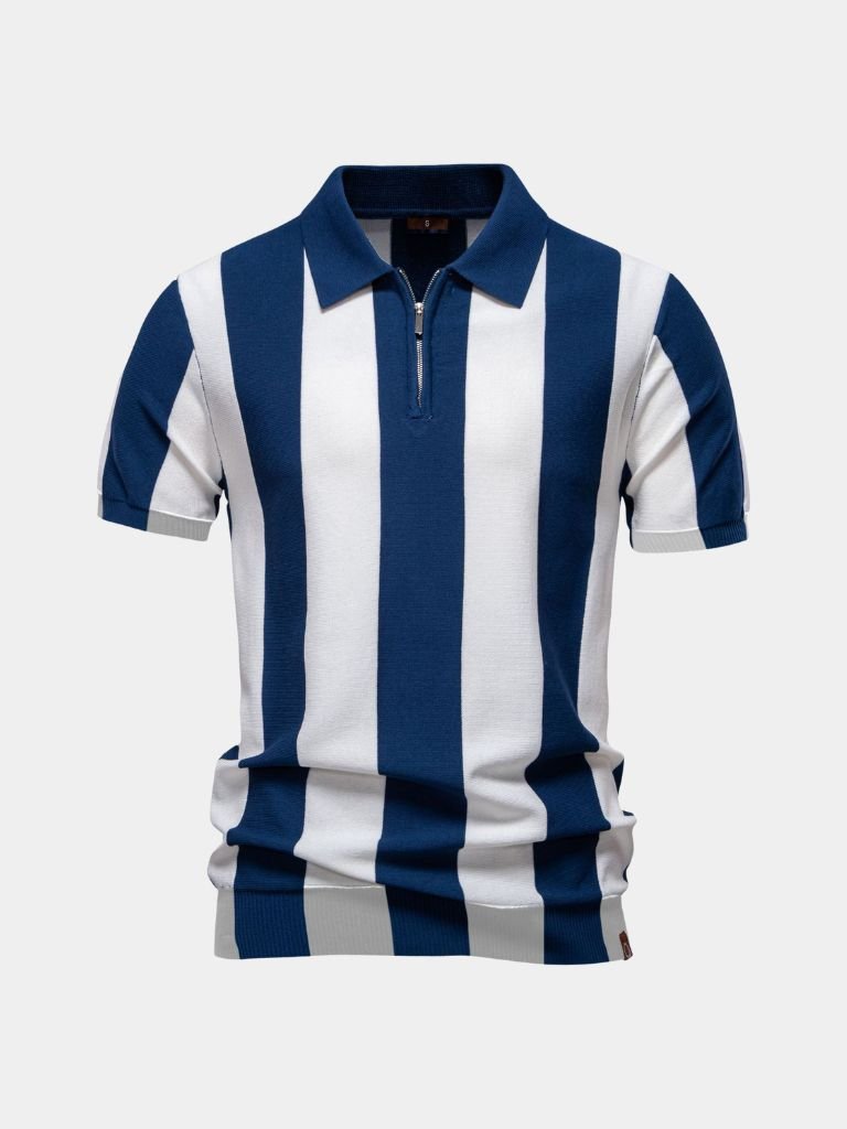 Navy Stripe Polo
