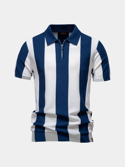 Navy Stripe Polo