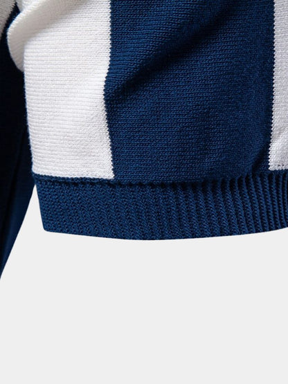 Navy Stripe Polo