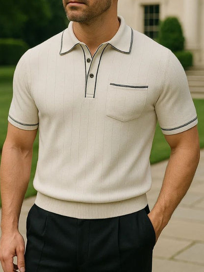 Old Money Knit Polo Shirt