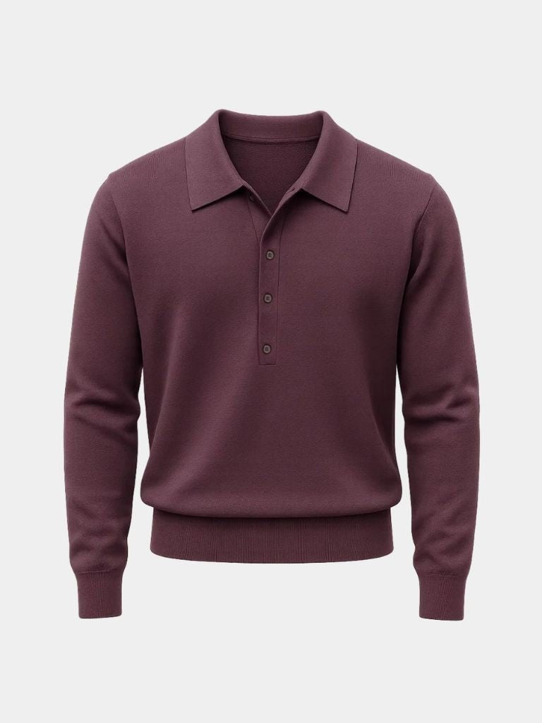 Old Money Knit Polo Pullover