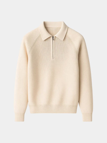 Raglan Quarter Zip Sweater