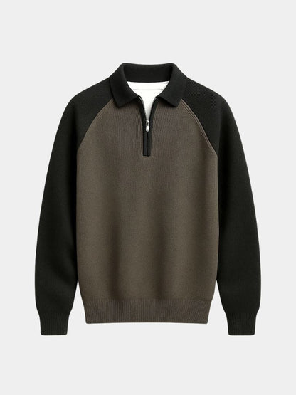 Raglan Quarter Zip Sweater