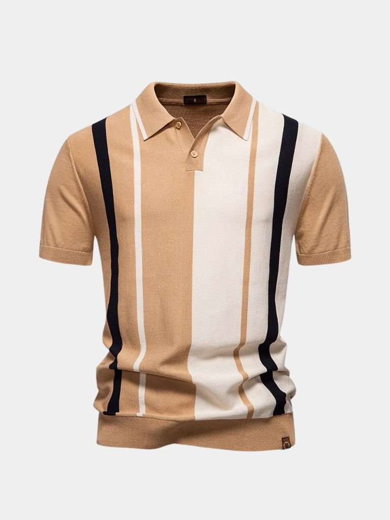 Retro Stripe Polo