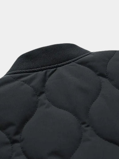 Sherpa Sleeves Padded Bomber Jacket
