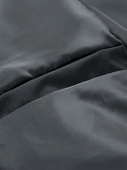 Sherpa Sleeves Padded Bomber Jacket