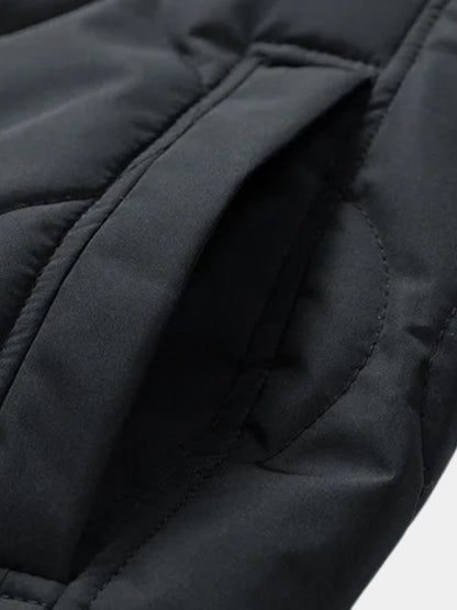 Sherpa Sleeves Padded Bomber Jacket